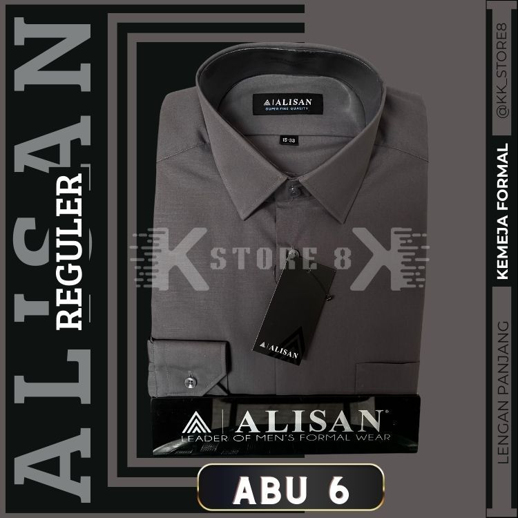 Jual Kemeja ALISAN POLOS REGULER Lengan Panjang (100% ORI) | Shopee ...