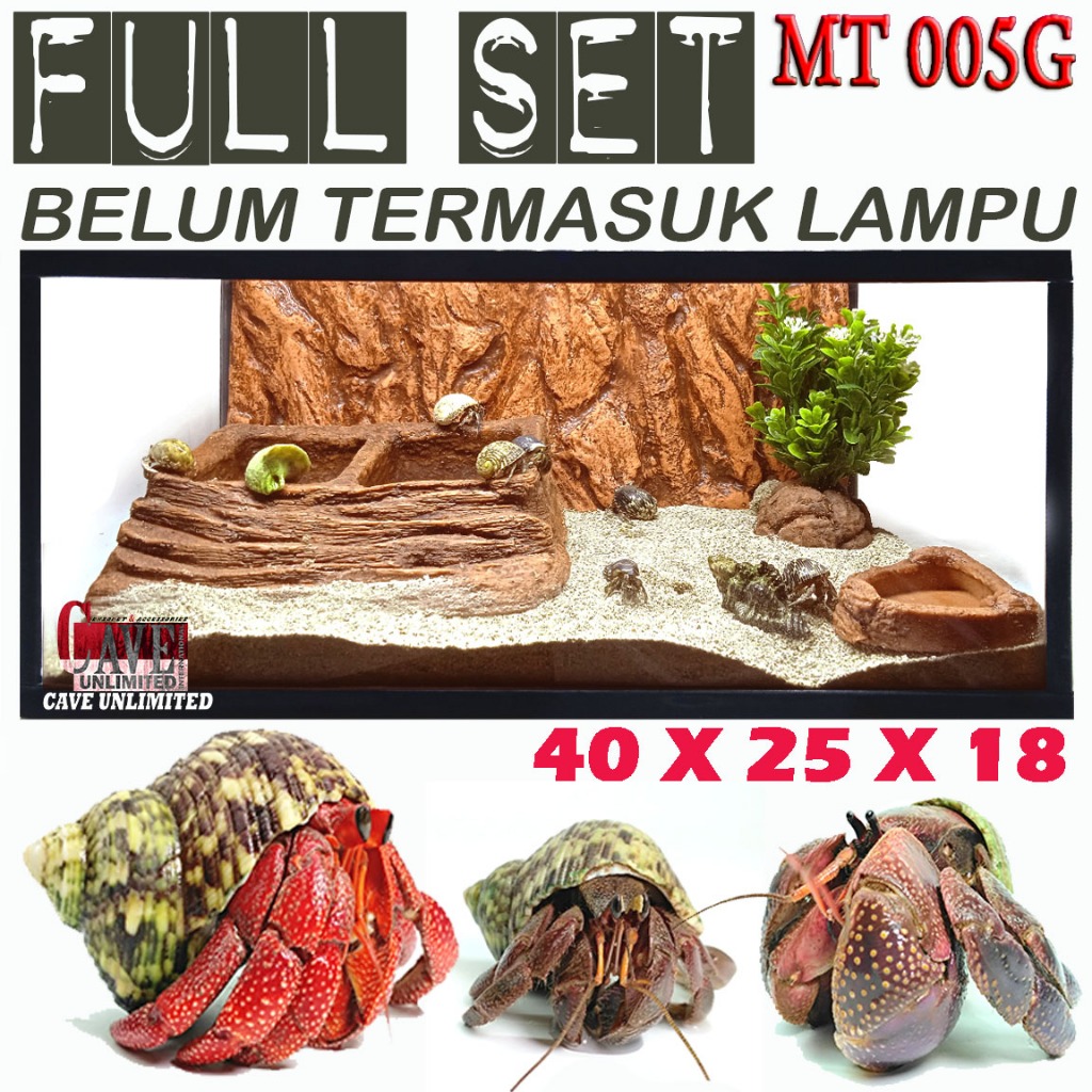 Jual MT005G FULLSET KANDANG AQUARIUM KELOMANG KEONG UMANG KUMANG