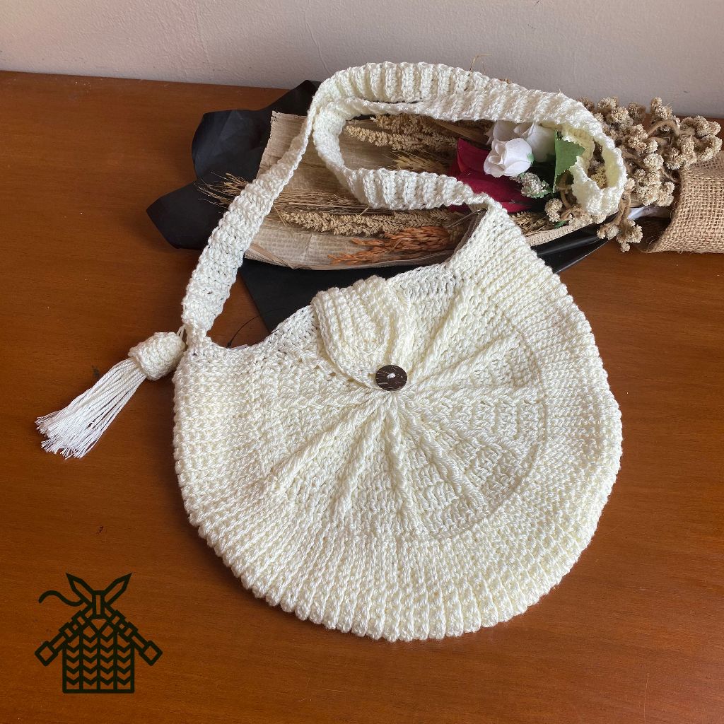 Jual tas selempang rajutan handmade unik/ sligbag crochet murah / tas ...
