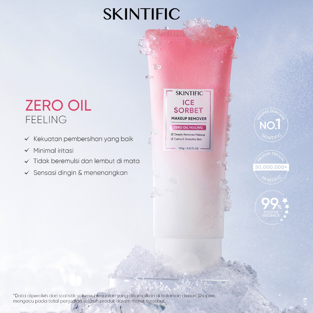 Jual [NEW LAUNCH on 20 Feb] SKINTIFIC Ice Sorbet Makeup Remover Zero