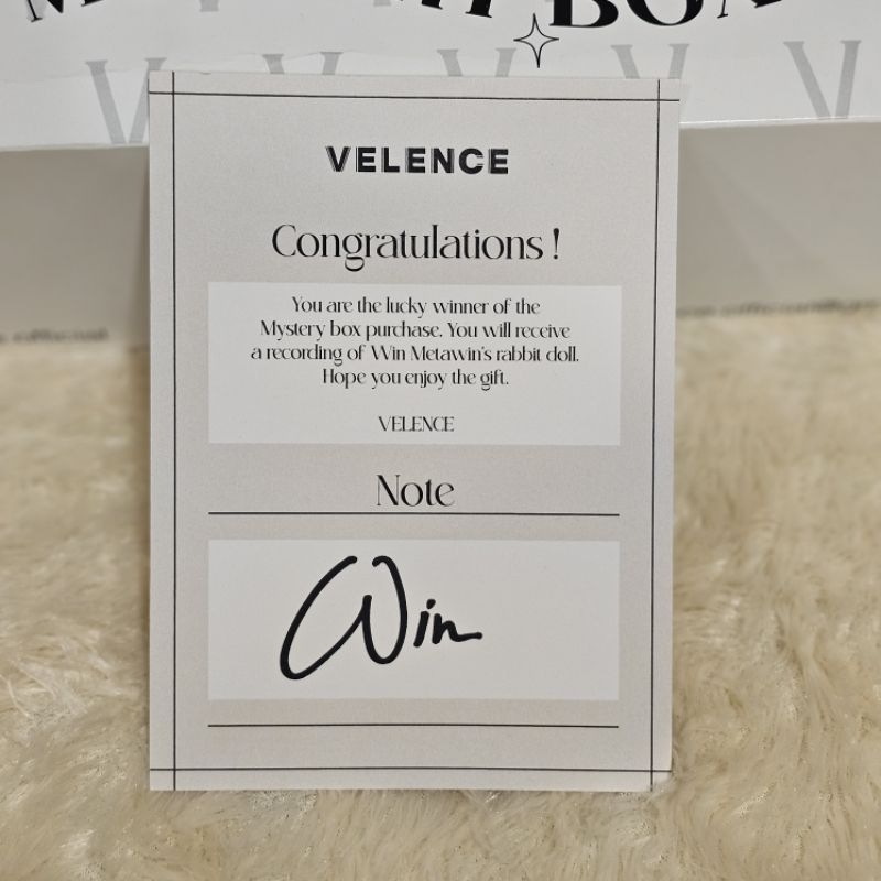 Jual WIN METAWIN VELENCE TALKING BUNNY WITH SIGN - SUPER RARE ITEM 