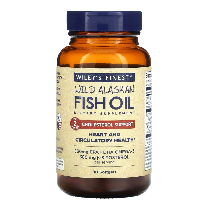 Jual Wiley’s finest fish oil cholesterol support Shopee Indonesia
