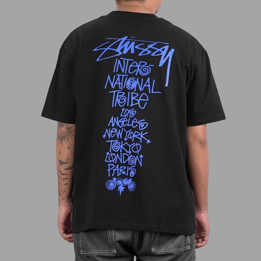 Buy Stussy Tribe Stack Tee (Футболка Stussy Tribe Stack Tee White 