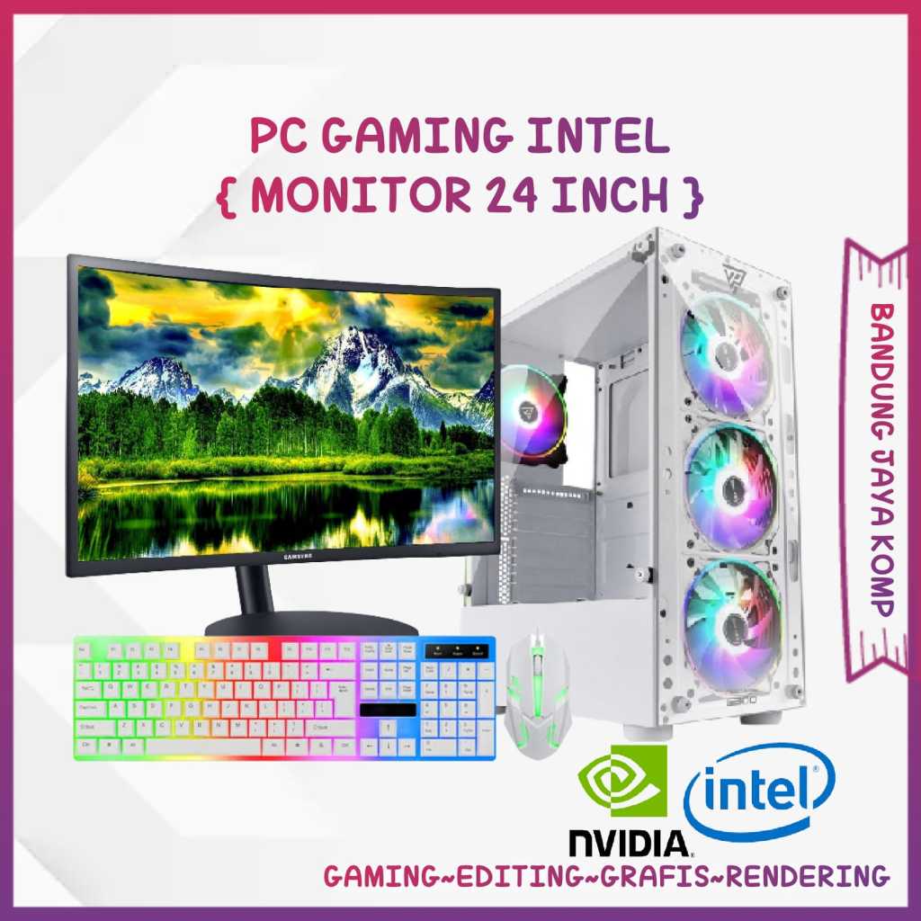 Jual PC RAKITAN OFFICE CORE I5 12400 RAM 16 GB MONITOR 24 INCH SIAP ...