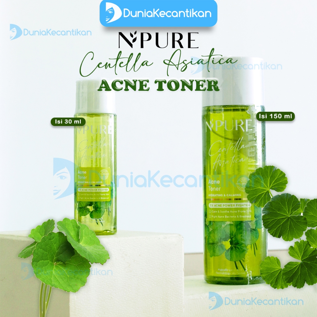 Jual NPure Face Toner Centella Asiatica Toner Wajah Jerawat Hydrating ...