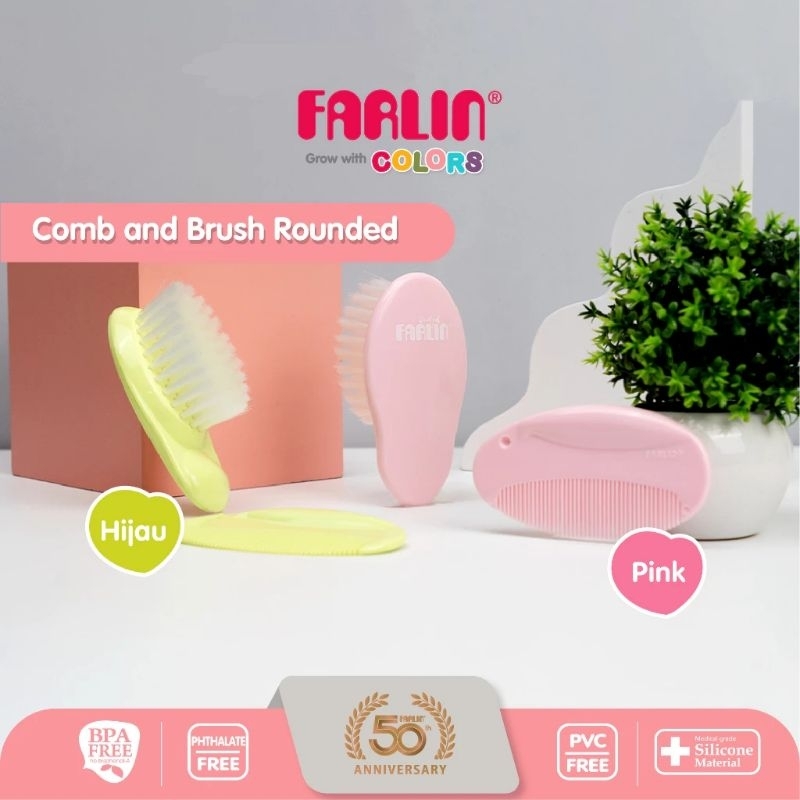 Jual Farlin Comb and Brush set / Sisir bayi Shopee Indonesia