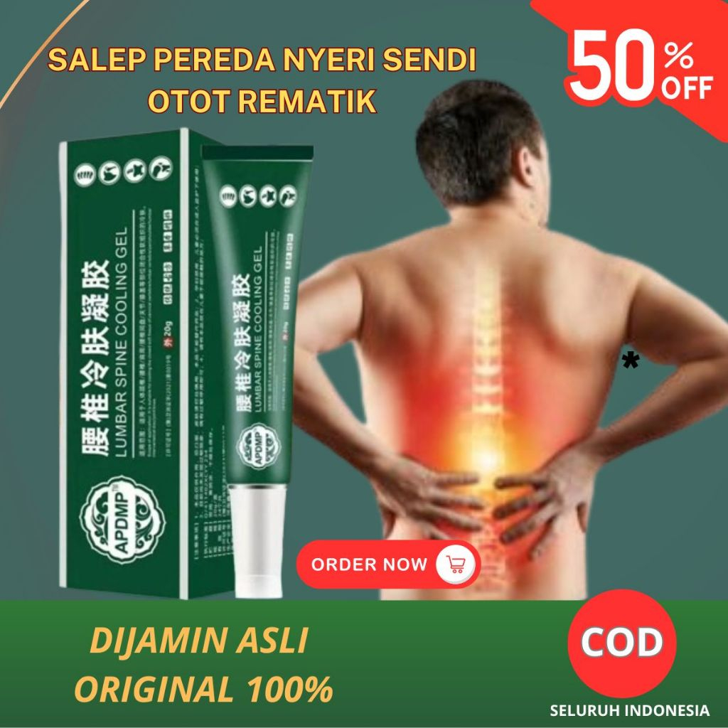 Jual Lumbar Type Cold Compress Gel Cream Herbal Cina Krim Lutut Gel