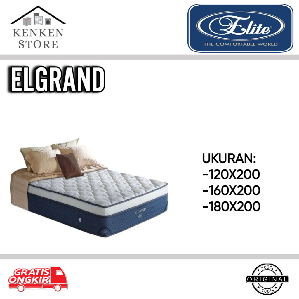 Jual MATRAS SPRINGBED ELITE ELGRAND BERBAGAI UKURAN | Shopee Indonesia