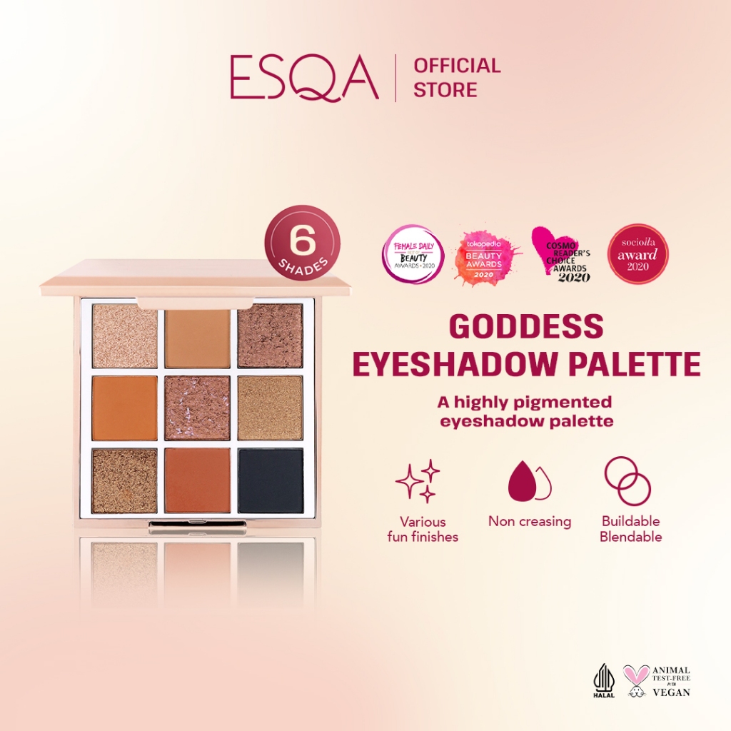 Jual ESQA Goddess Eyeshadow Palette Bronze Shopee Indonesia