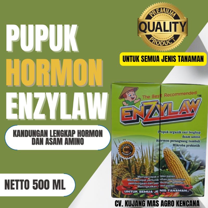 Jual ENZYLAW PUPUK ORGANIK CAIR 500 ML - HORMON DAN ASAM AMINO | Shopee ...