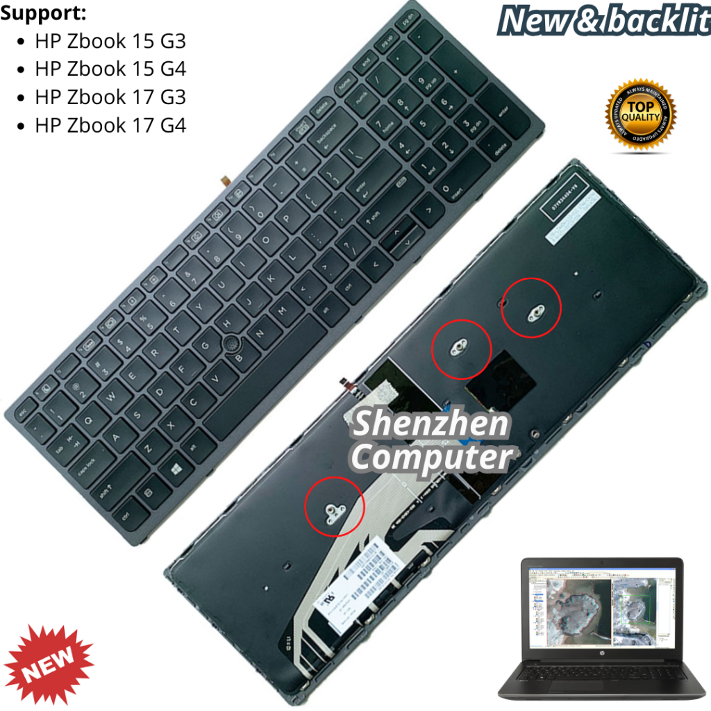 Pulsanti Touchpad Per HP ZBOOK 15 17 G3 G4 - Sostituzione Mouse CDJA - Nuovo
