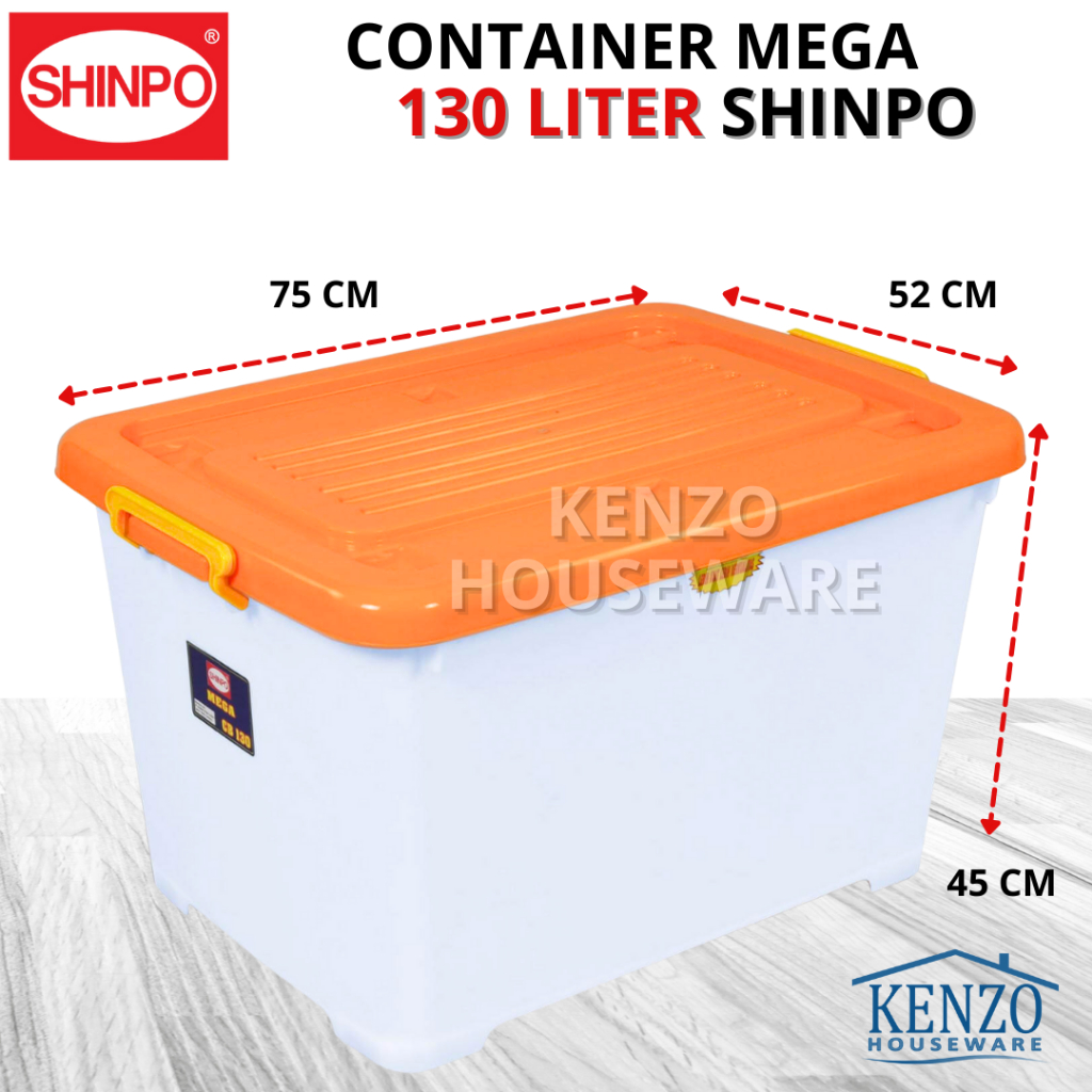 Jual CB 130 Liter Shinpo Container Box Jumbo Kontainer Storage Box SIP ...