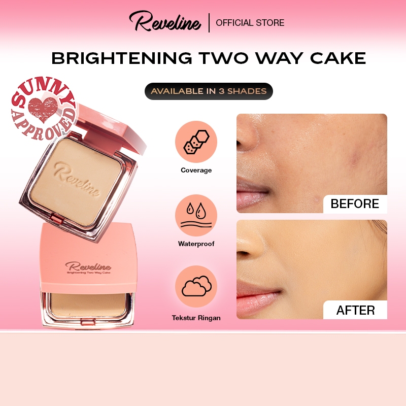 Jual Reveline Brightening Two Way Cake Bedak TWC Shopee Indonesia