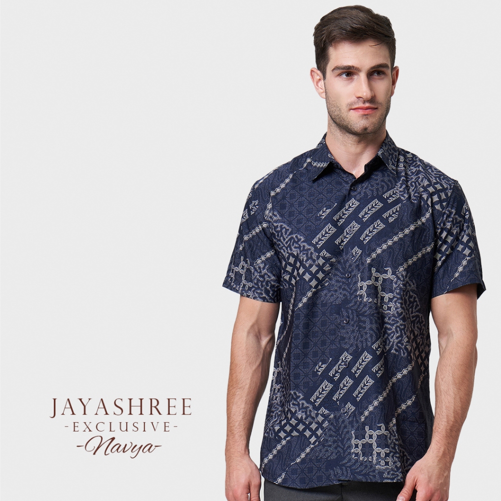 Jual Jayashree Exclusive Slimfit Navya Kemeja Batik Pria Lengan Pendek ...