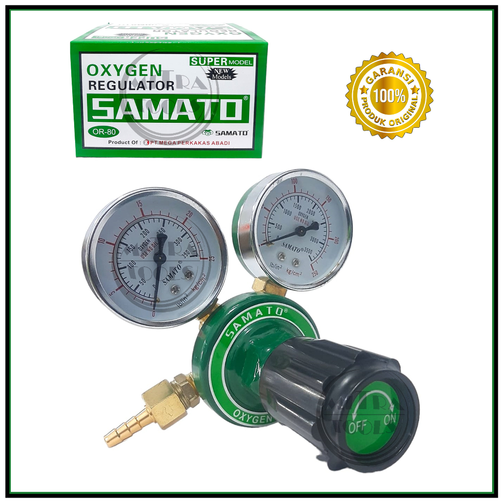 Jual SAMATO OR-80 Regulator Las Oksigen / Oxygen Regulator Tabung Oxy ...
