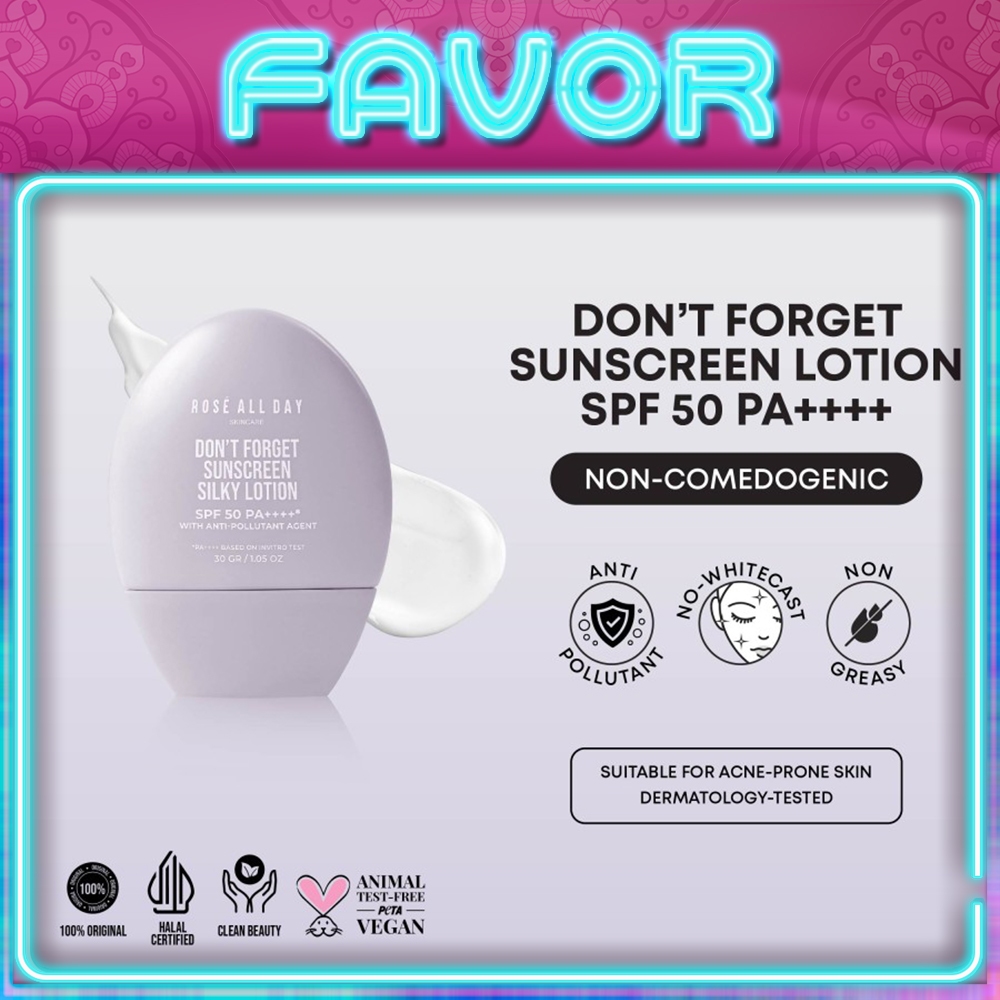 Jual [NEW] Rosé All Day Don't Forget Sunscreen Silky Lotion SPF 50 PA ...