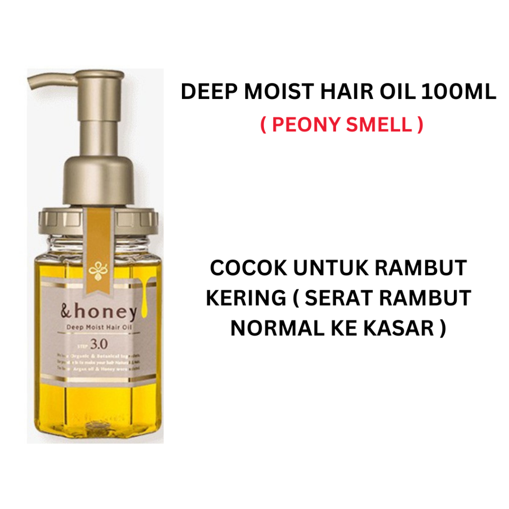 Jual &Honey hair oil 100ml perawatan rambut Japan Shopee Indonesia