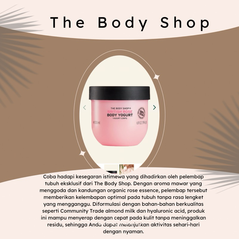 The Body Shop Body Yogurt British Rose - Crème Corps Légère Et Hydratante 200 Ml Au Parfum Rose Anglaise