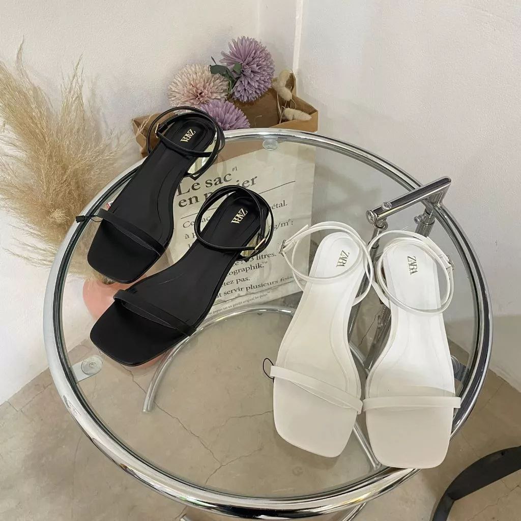 Zara Designer Transparent Heels Zara Heels Wanita 6116-1 5cm