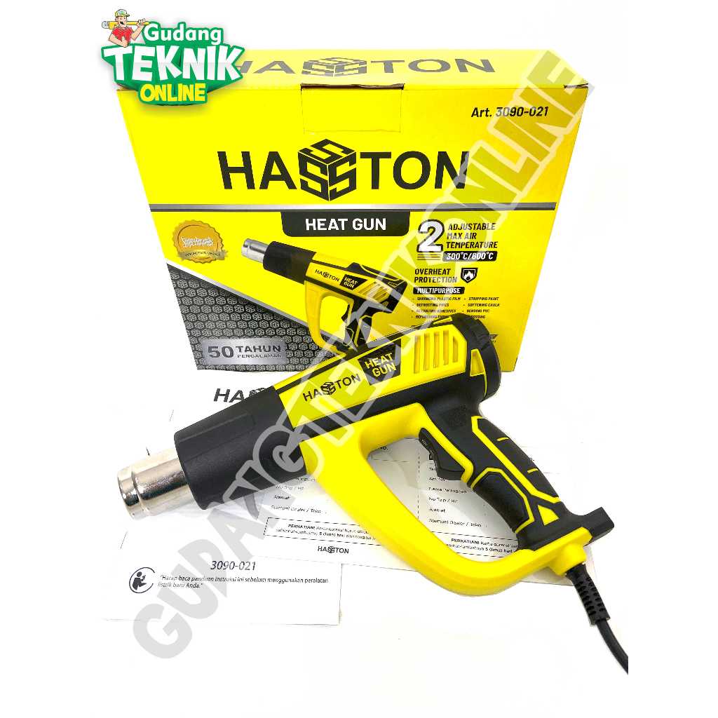 Jual Heat Gun Hasston Pistol Pemanas Hotgun Heatgun Hot Air Gun Hasston Plastik Speed