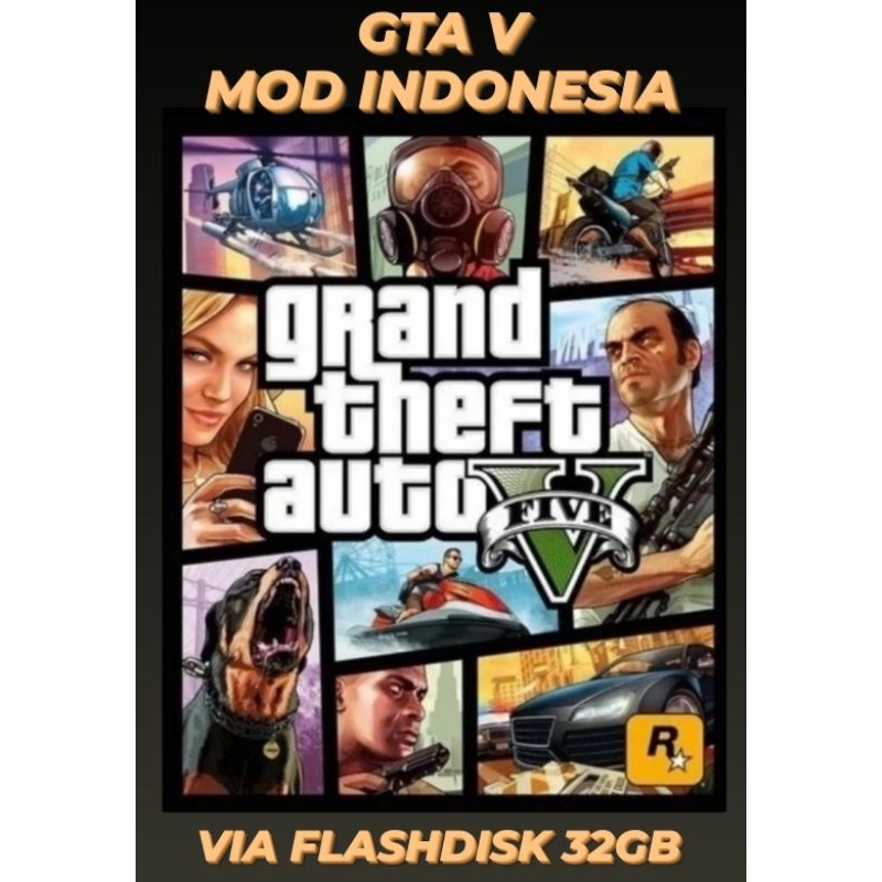Jual [Dapat Flashdisk] Game PS3 GTA V + MOD Tema