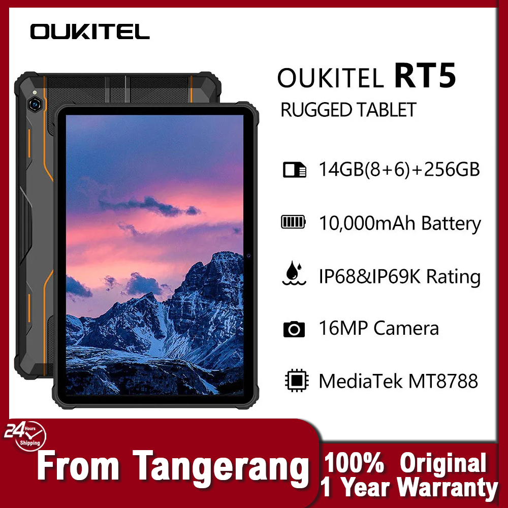Jual 【24 Hour Shipping Tangerang】Oukitel RT5 Rugged Tablets 11000mAh ...