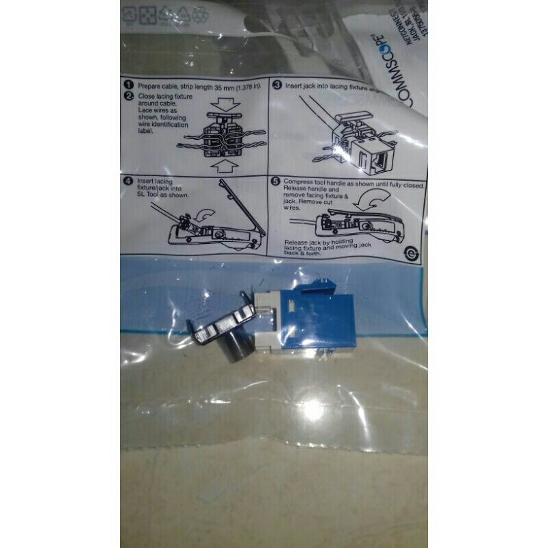 Jual Modular Jack RJ 45 CAT 6 Commscope Original | Shopee Indonesia