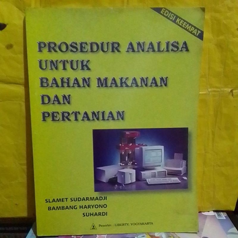 Jual PROSEDUR Analisa Untuk Bahan Makanan Dan Pertanian ( Edisi Keempat ...