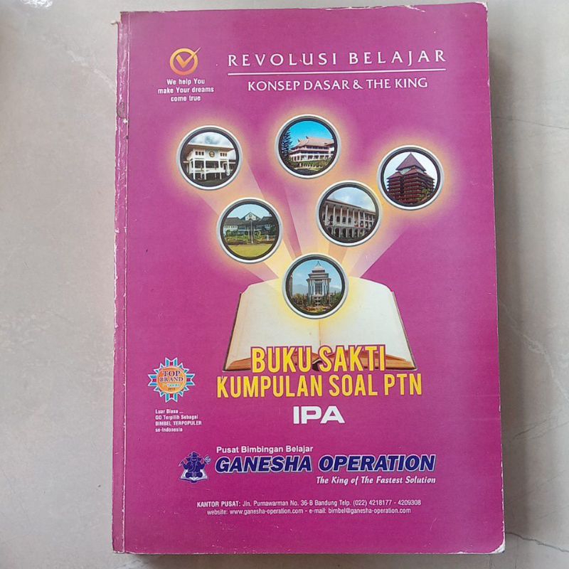 Jual Buku Sakti Kumpulan Soal PTN IPA ( Original ) - Ganesha Operation ...