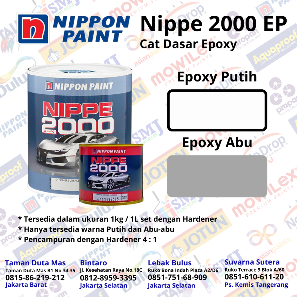 Jual EPOXY NIPPE 2000 PRIMER SURFACER KEMASAN 1 KG | Shopee Indonesia