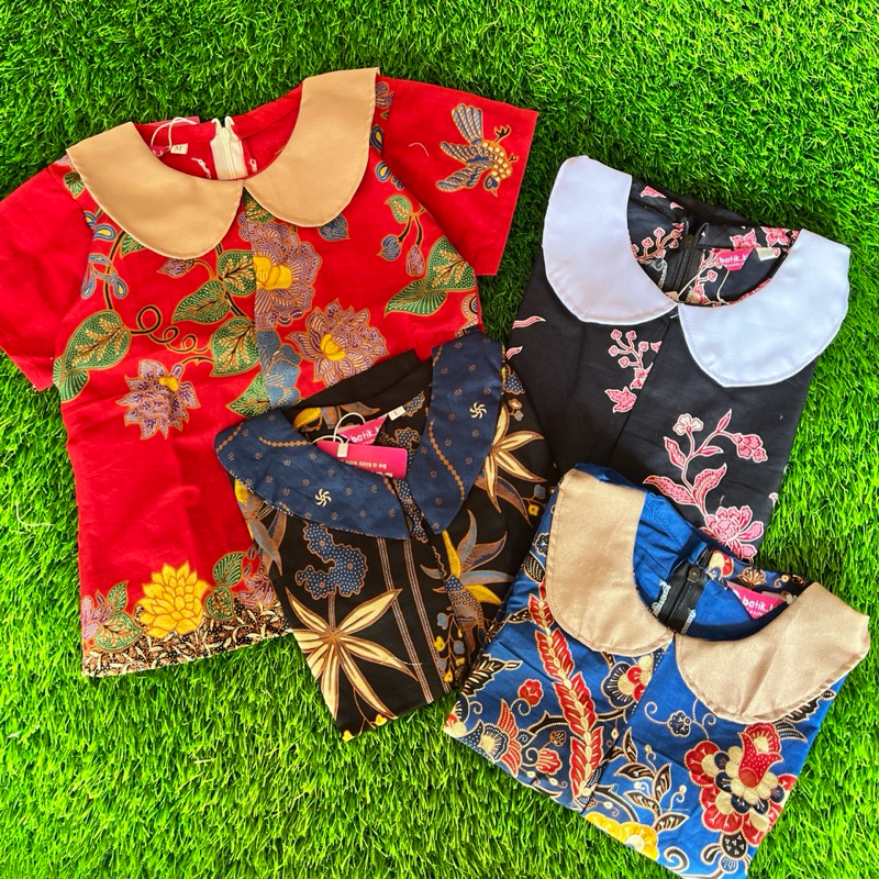 Jual Batik Costume Atasan Batik Anak Blus Batik Anak Sekolah Berkerah ...