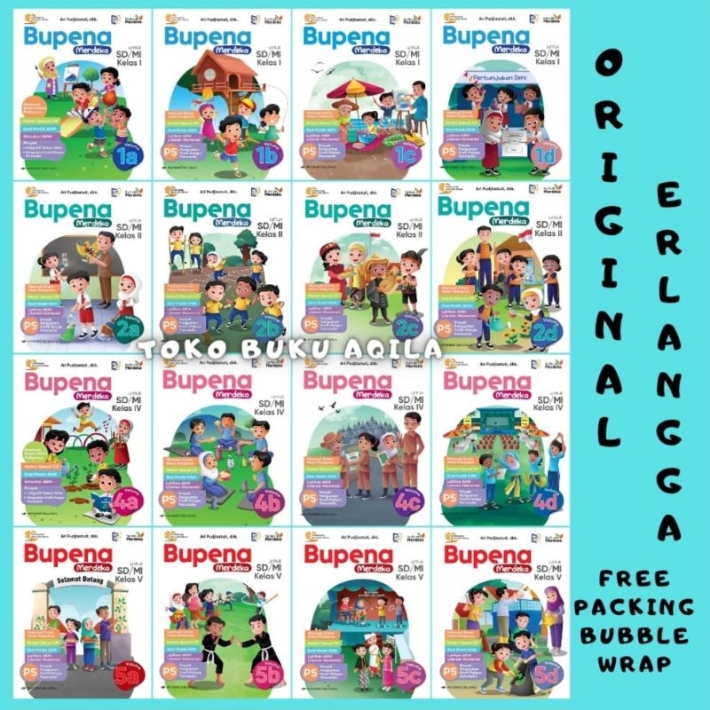 Jual Buku Bupena Kelas 1 2 4 5 SD Erlangga Kurikulum Merdeka KM Volume ...