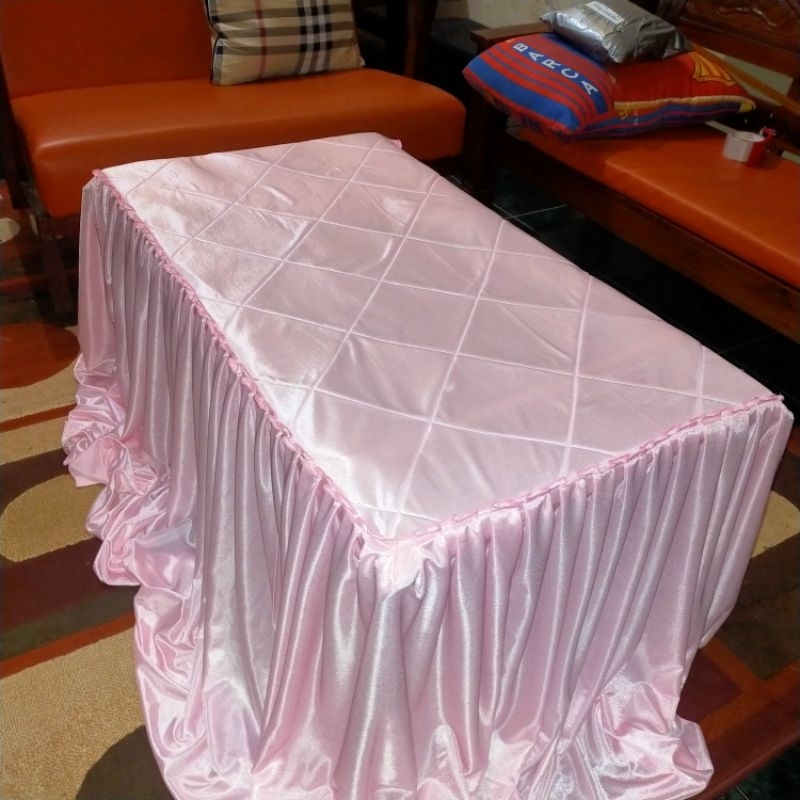 Jual TAPLAK MEJA TAMU RUMBAI POLOS plus BUSA 1 Warna(Baca deskripsi dan ...