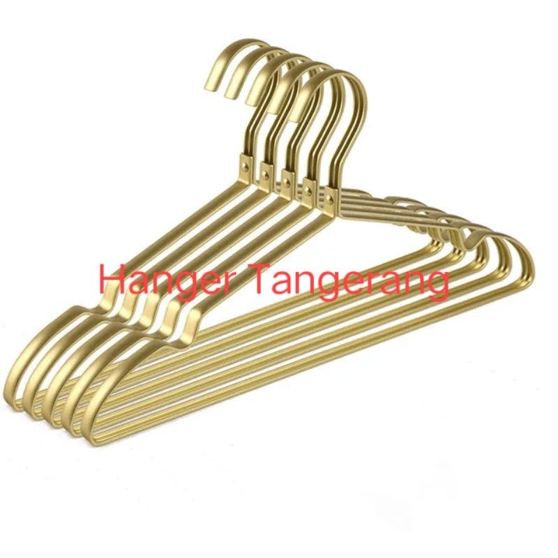 Jual Hanger Aluminium Alloy Dewasa Gold Series / Gantungan Baju ...