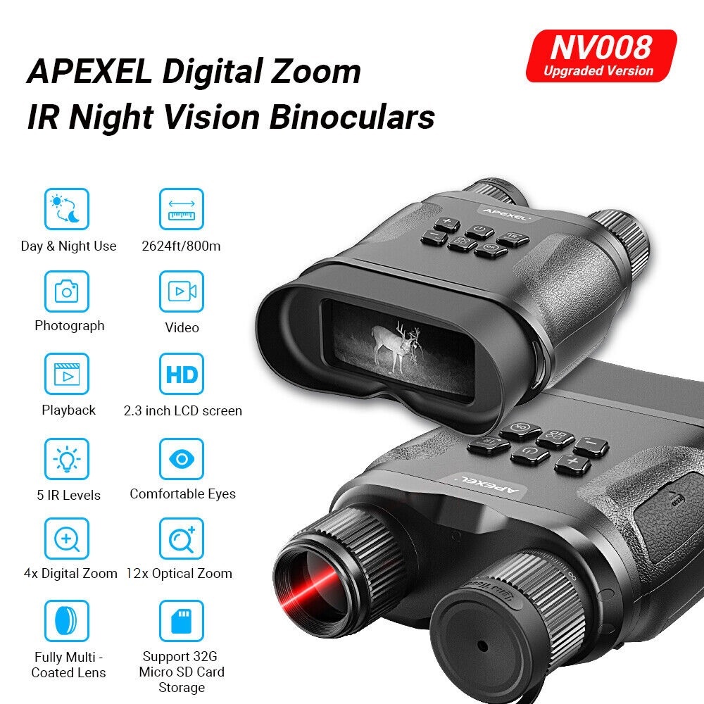 Jual APEXEL APL-NV008 - Digital Night Vision Binocular - Teropong Night ...