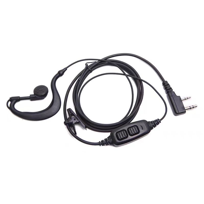Jual Headset Mic Head Set Microphone HT Walkie Talkie Baofeng Weirwei ...