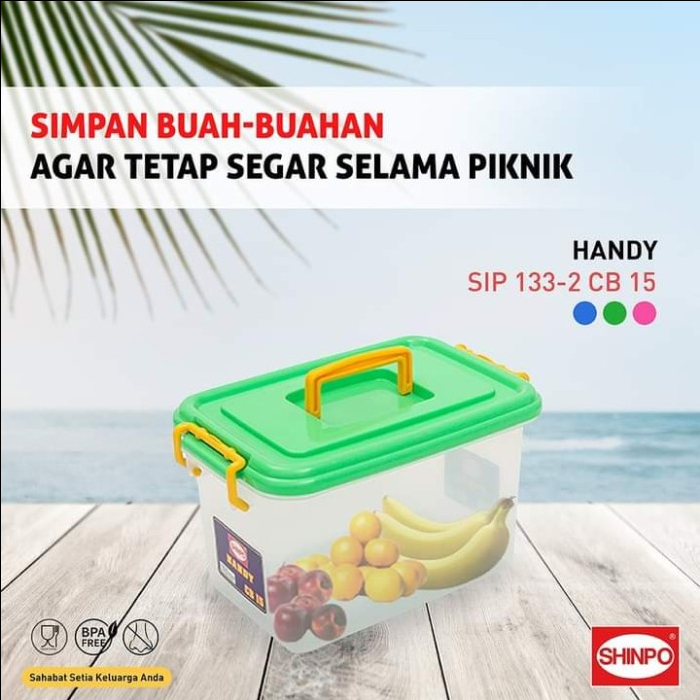 Jual Handy container box dgn handle Cb 15L Shinpo SIP 133-2 | Shopee ...