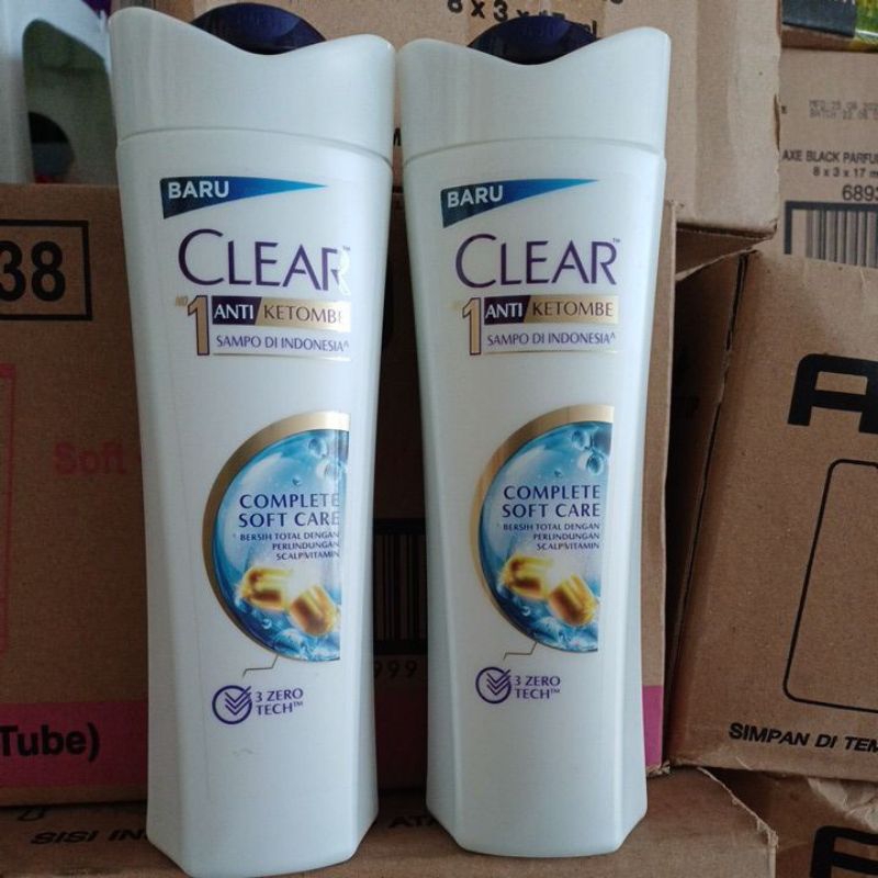 Jual Clear Complete Soft Care Anti Dandruff Shampoo 300 ML | Shopee ...