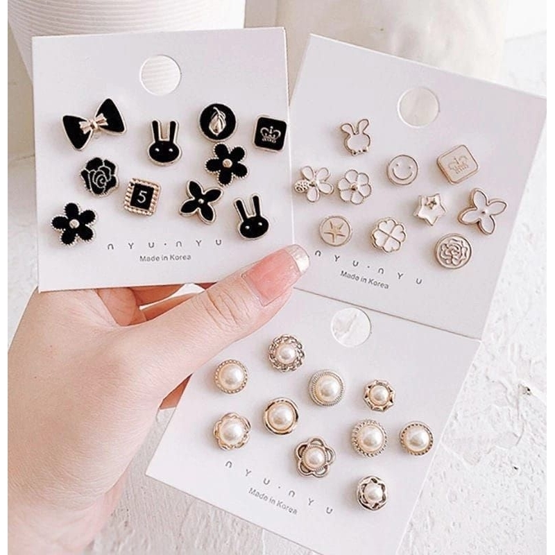 Jual Pin Motif Elegan / Simpel Pin Tusuk Mata Gaya Korea Aksesoris ...