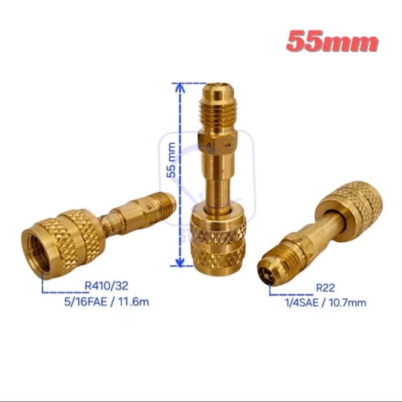 Jual Nepel Adaptor Sambungan R32 R410a 45mm 55mm UNTUK 5 PCS | Shopee ...
