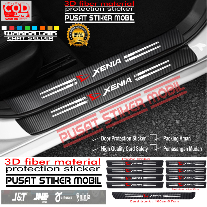 Jual Sticker Carbon Sill Plate Mobil Xenia D Door Sill Plate Guard