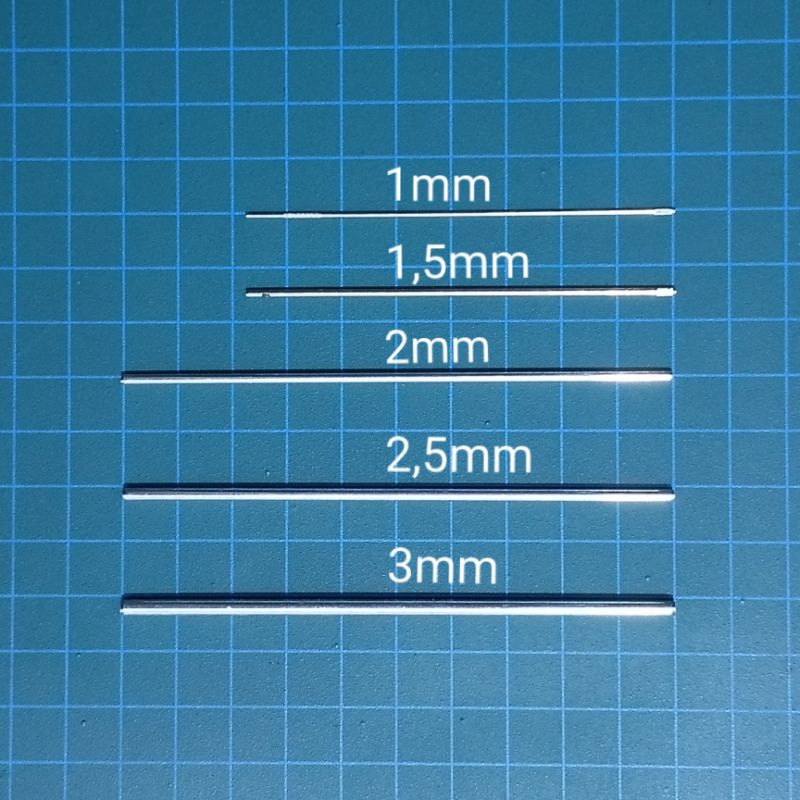 Jual Shaft As Roda Mobilan Kapal Drone Heli RC Diameter 1mm 1.5mm 2mm 2 ...