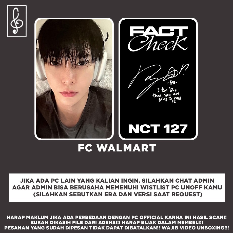 Jual [NCT] DOYOUNG FACT CHECK D2C EXCLUSIVE WALMART PHOTOCARD