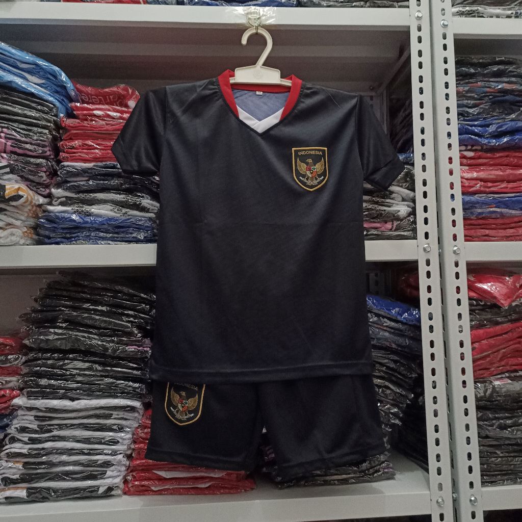 Jual JERSEY TIMNAS INDONESIA HITAM BISA CUSTOM NAMA DAN NOMOR | Shopee ...