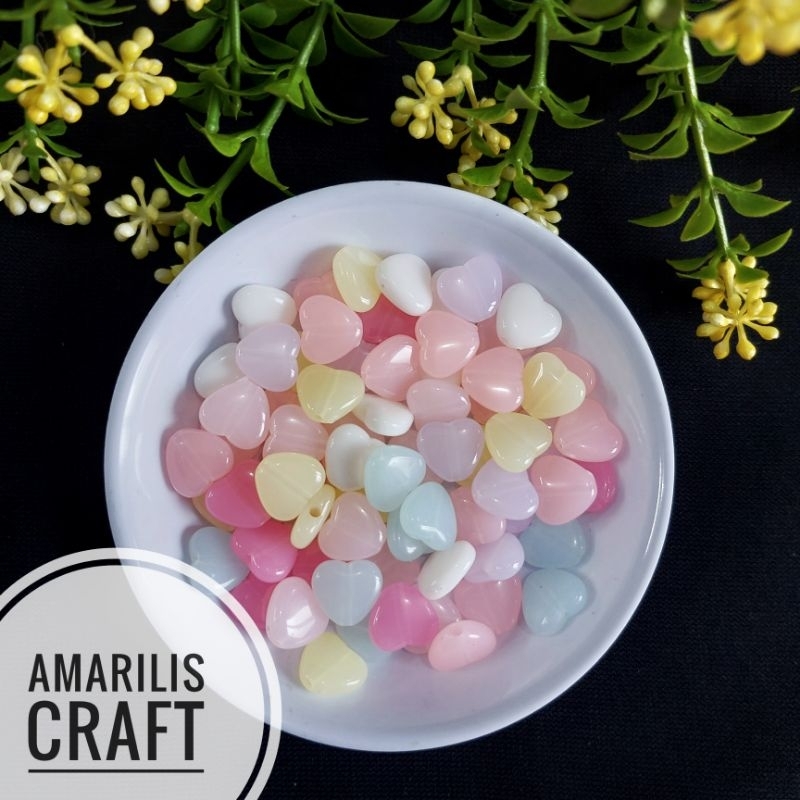 Jual [30gr] Manik COLOUR Jelly Beads - Love Hati | Shopee Indonesia