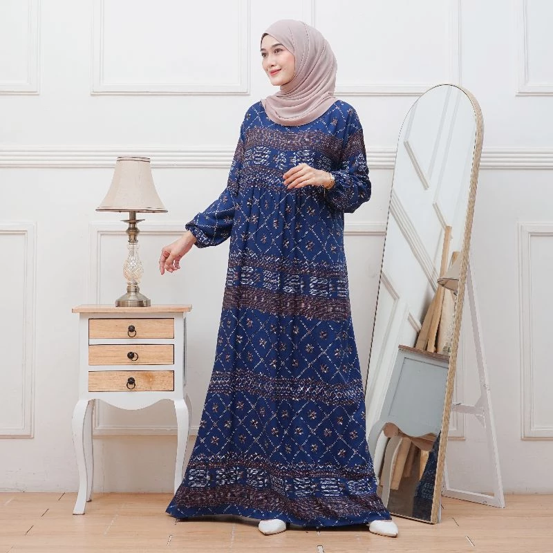 Detail Motif Gamis Rayon Premium