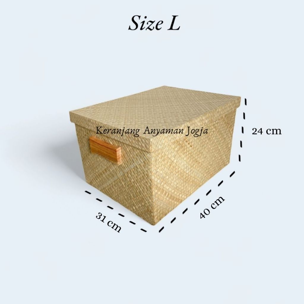 Jual Box Penyimpanan Material Pandan / Box Container Pandan / Storage ...