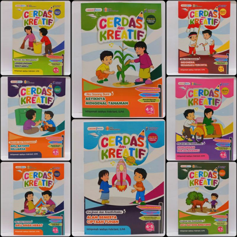 Jual Paket 8 Buku Ukuran Besar - Buku Anak TK/PAUD - Cerdas & Kreatif ...