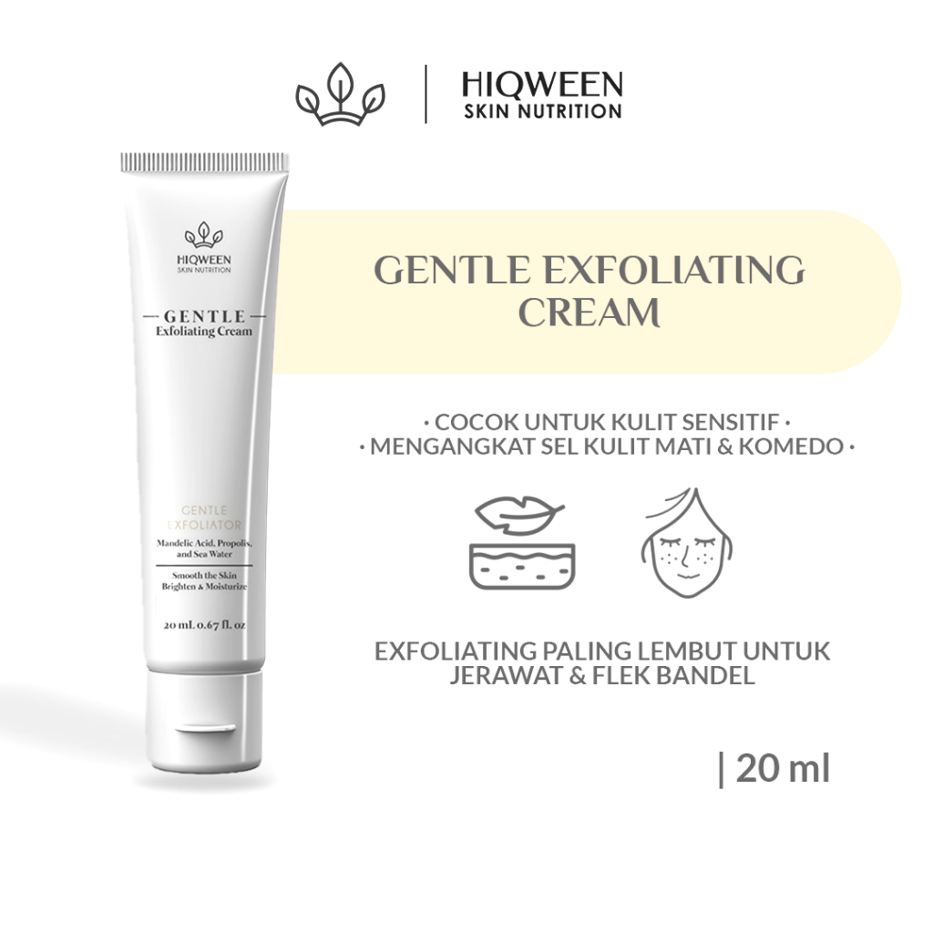 Jual Hiqween Gentle Exfoliating Cream Exfoliasi Paling Lembut Cocok untuk Kulit Sensitif