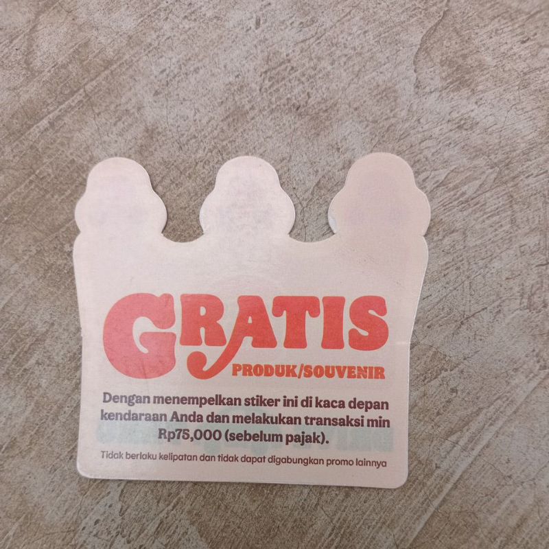 Jual stiker drive thru BK burger King original | Shopee Indonesia